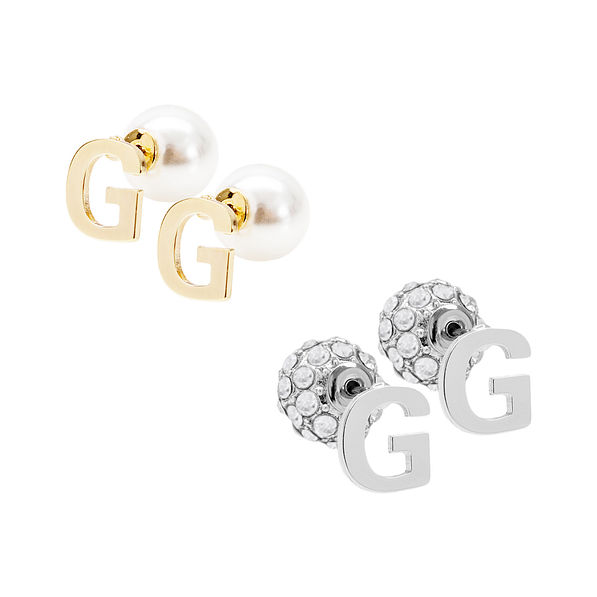 single initial earring set, letter G single initial earring set, letter G