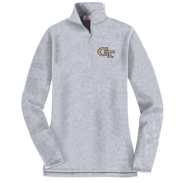 georgia tech pullover sweatshirt in grey