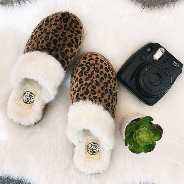 Women’s Leopard Slide-On Slippers - Marleylilly