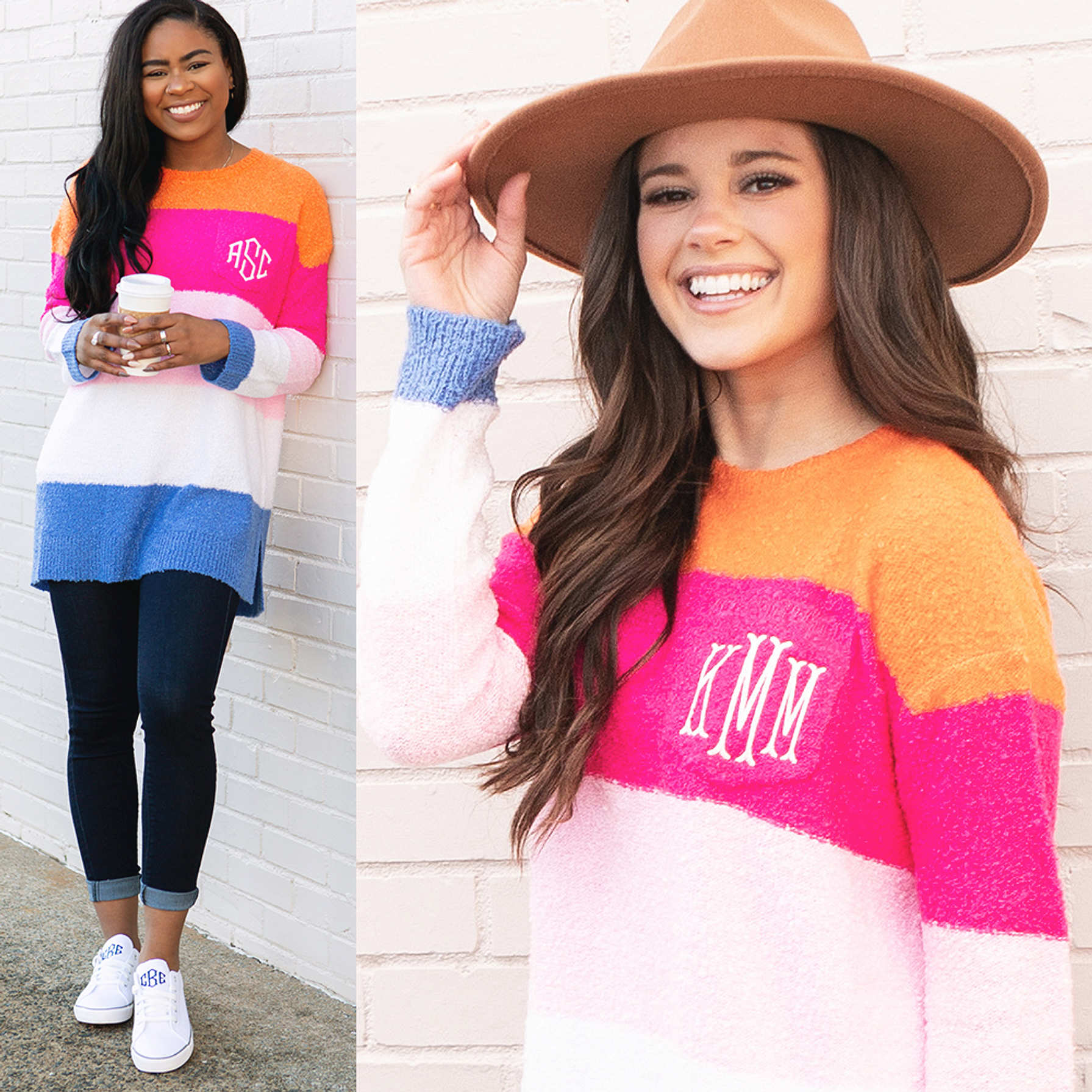 Monogrammed Boyfriend Sweater Marleylilly