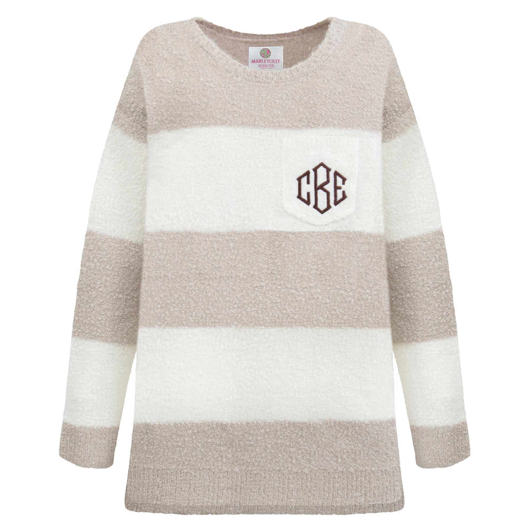 Monogrammed Boyfriend Sweater Marleylilly