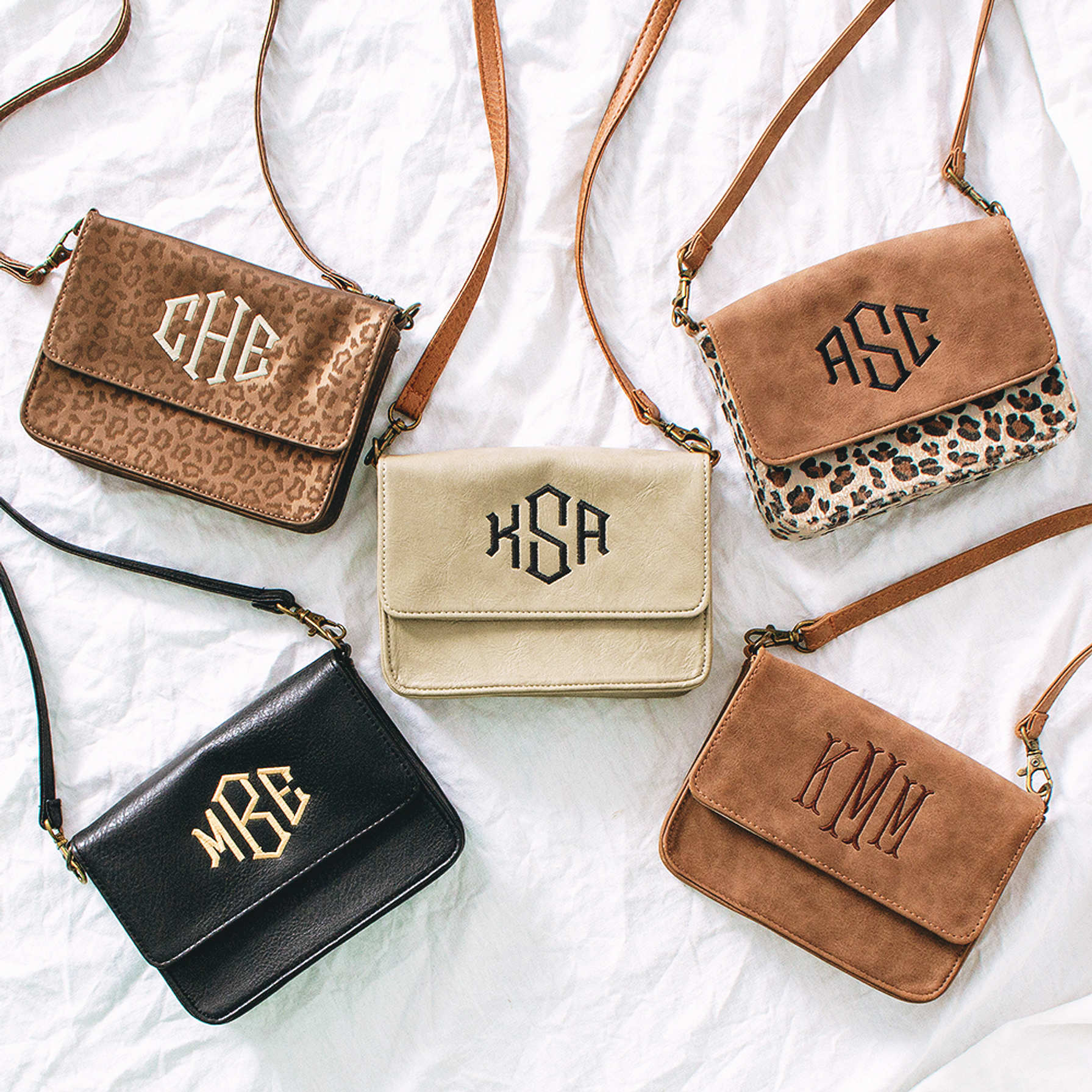 Monogrammed Mini Stadium Crossbody Bag - Marleylilly