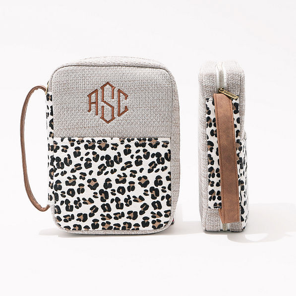 SIDE VIEW LEOPARD BIBLE CARRIER