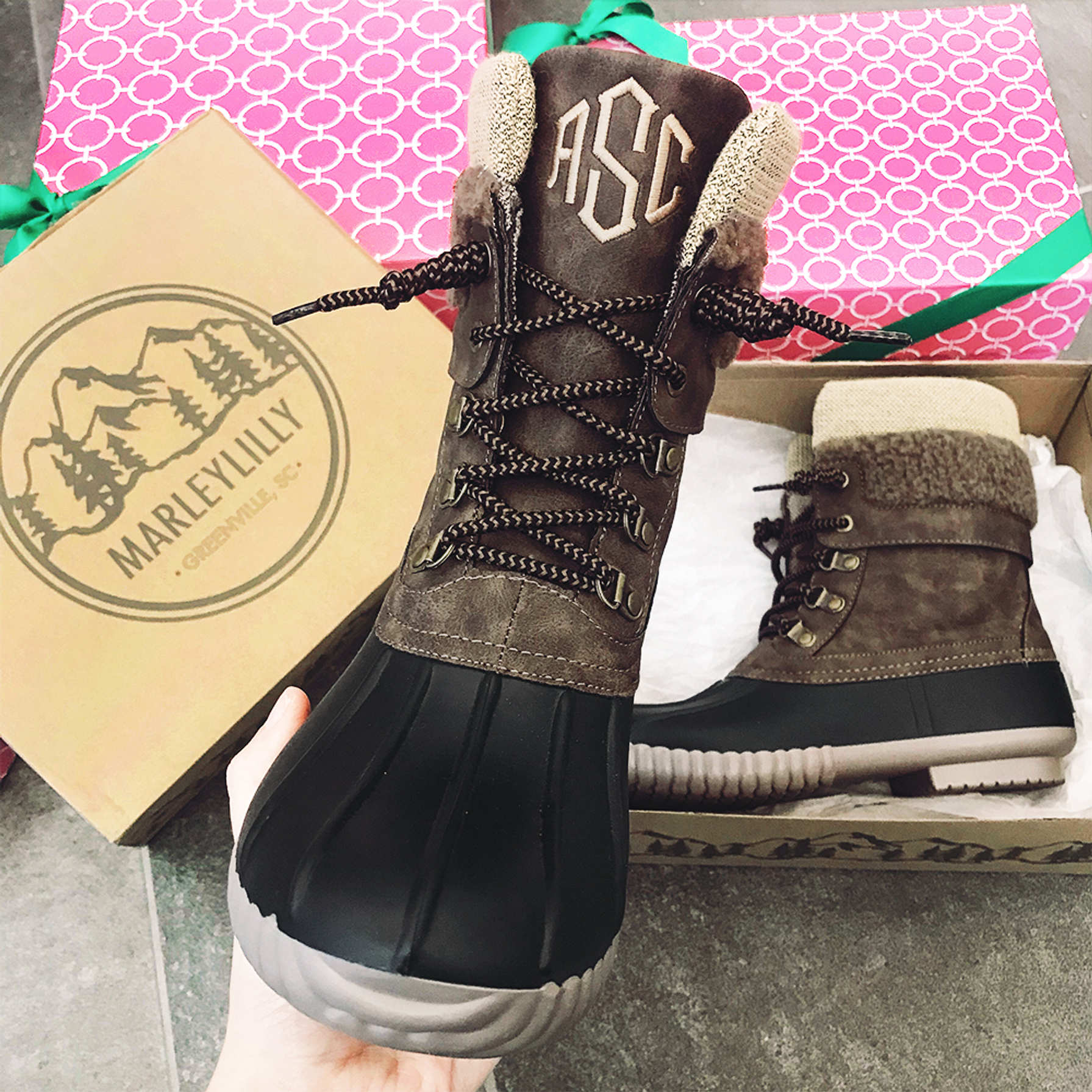 personalized duck boots