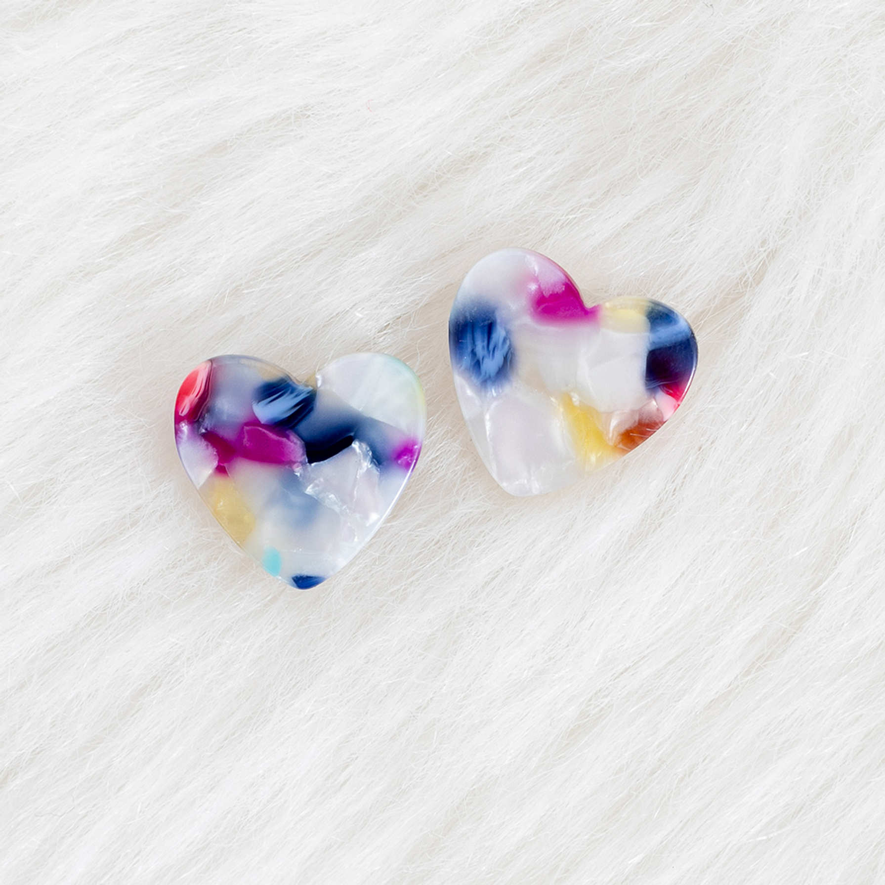 Women's Heart Shape Resin Earrings Marleylilly