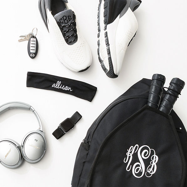 black headband flatlay