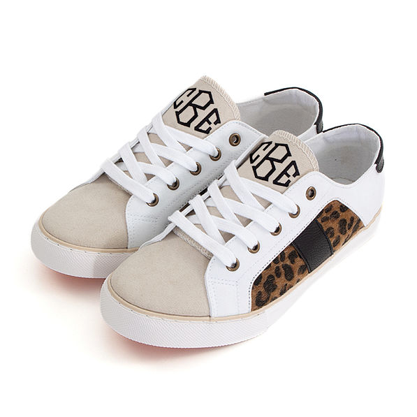 leopard canvas sneakers