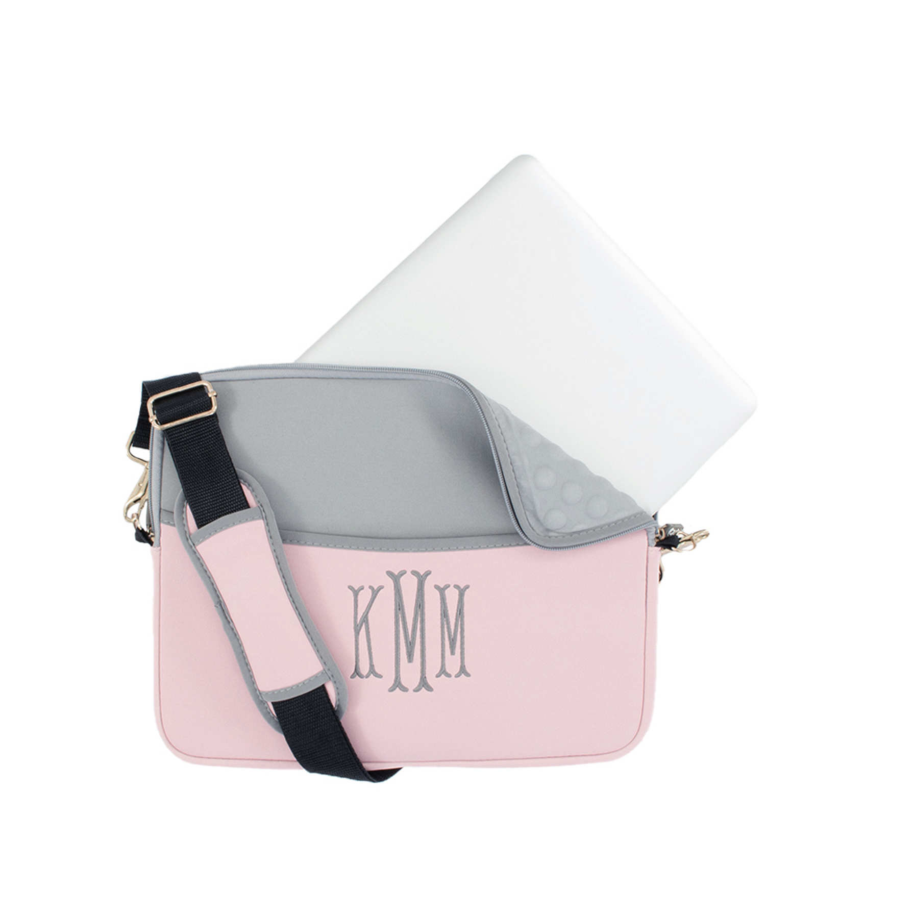 Monogrammed Laptop Case/Sleeve - 13” or 16” Strap