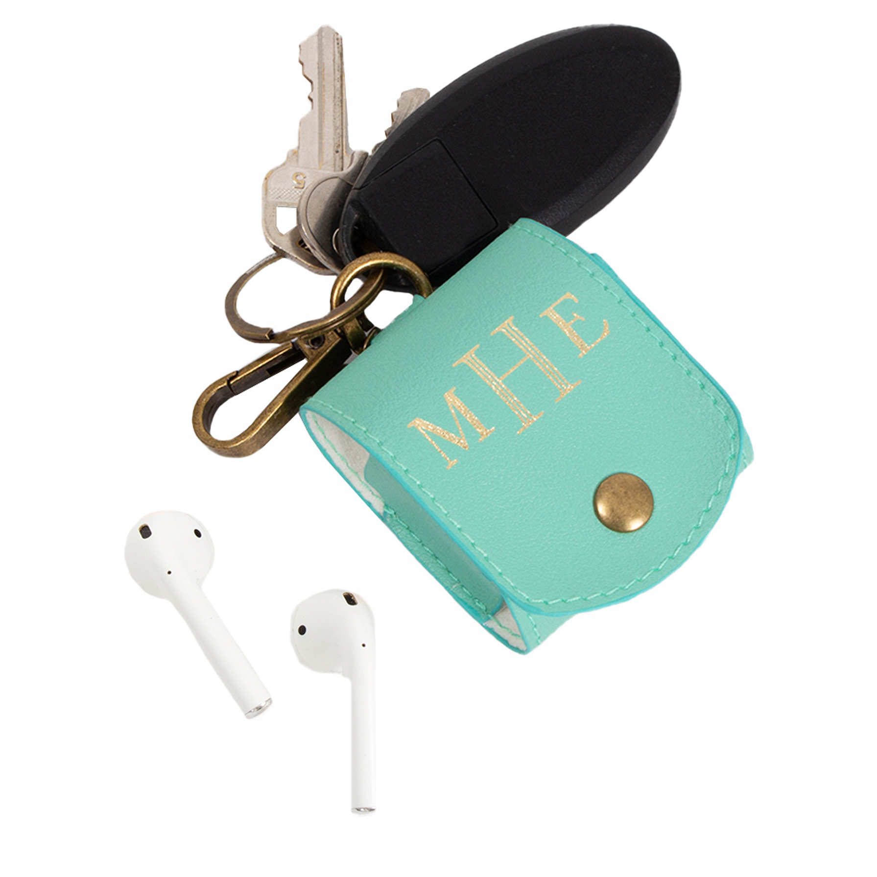 Monogrammed AirPod Case Keychain Marleylilly