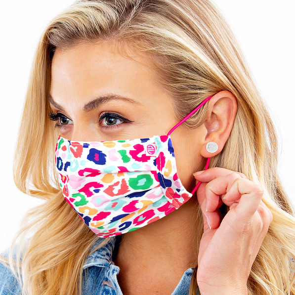 ladies leopard face mask