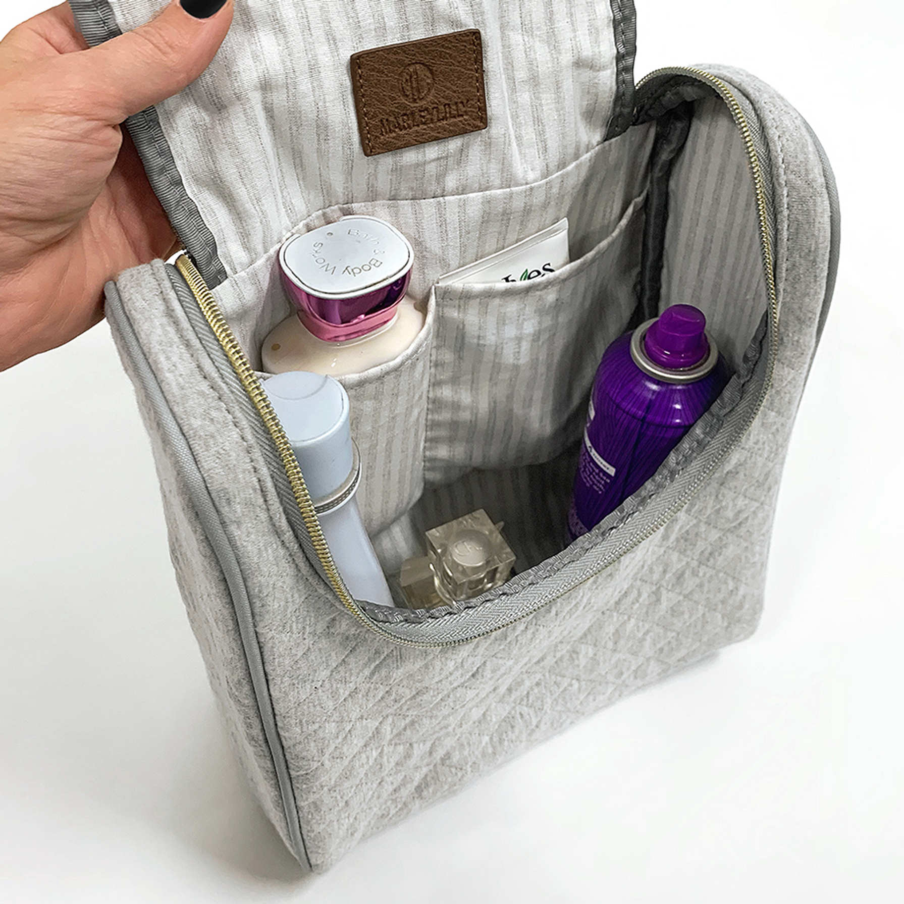 Personalized Quilted Toiletry Bag Marleylilly