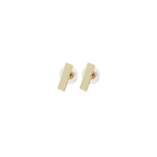 gold bar earrings