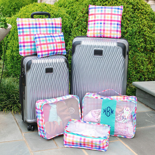 Monogrammed Packing Bags, Set of Six Marleylilly