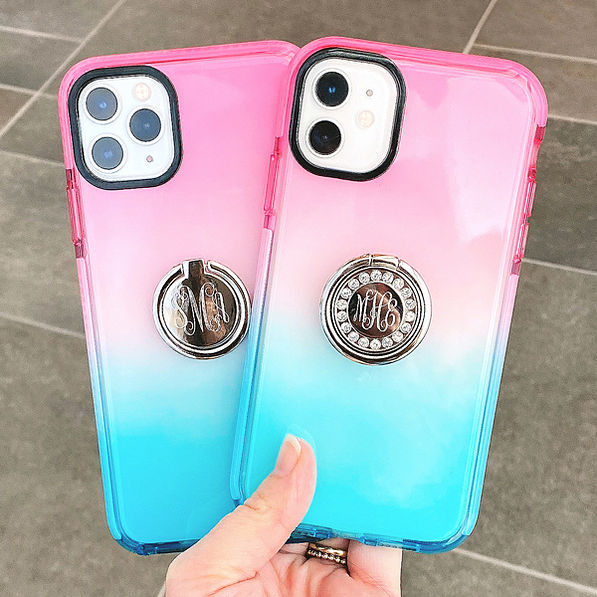 Pink and Blue Ombre iPhone Case