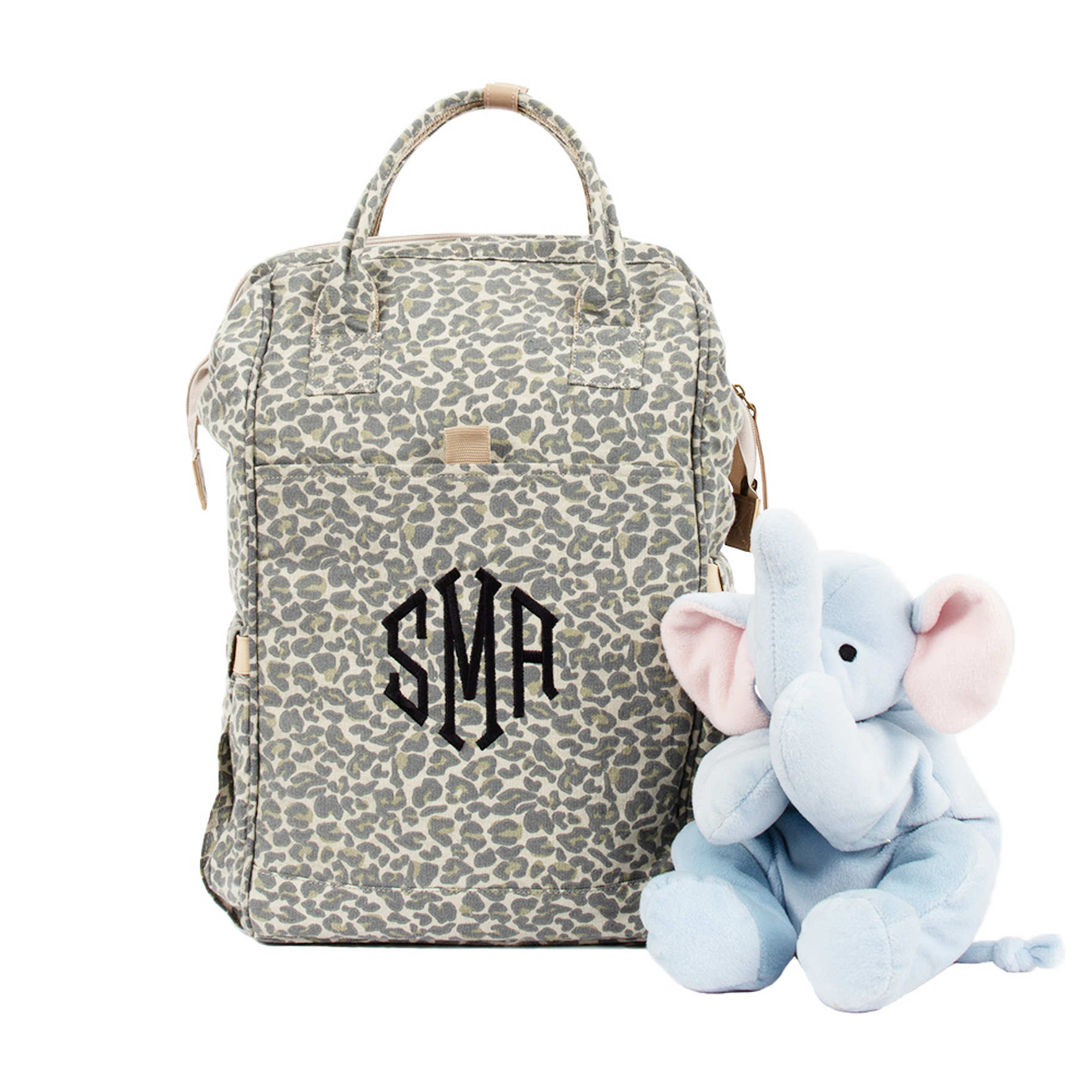 leopard diaper backpack