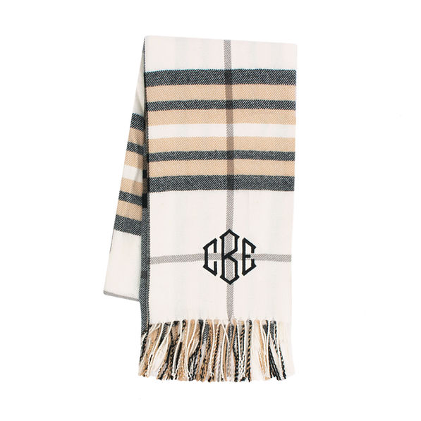 Monogrammed Cashmere-Feel Scarf - Marleylilly