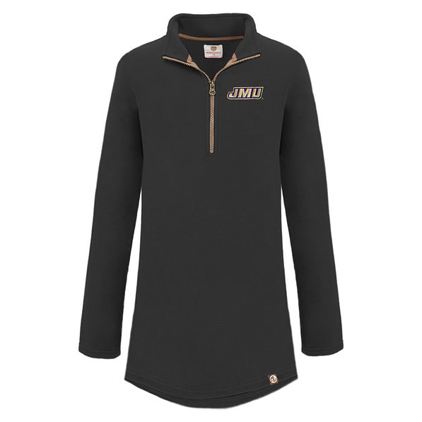 jmu fleece pullover in black