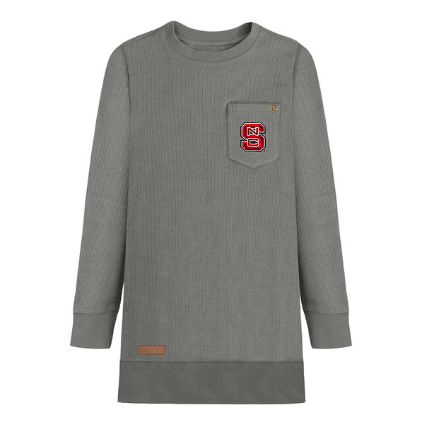 nc state charcoal corded sweatshirt