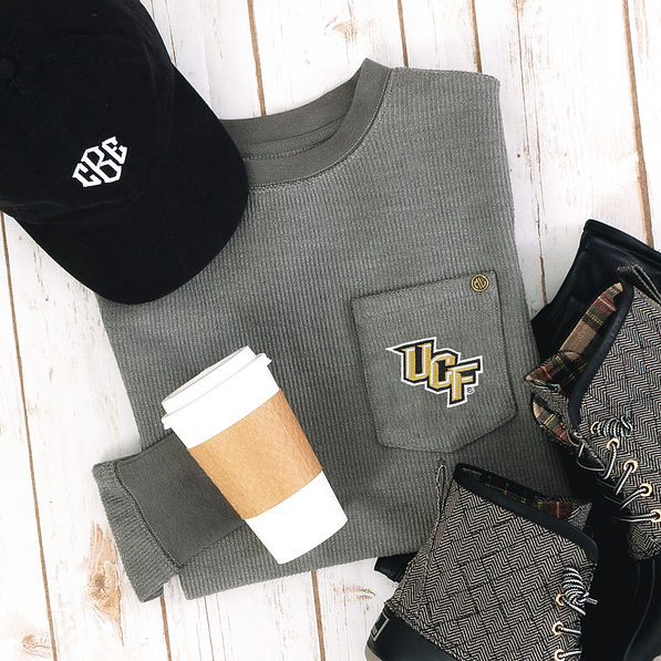 folded ucf corded sweatshirt