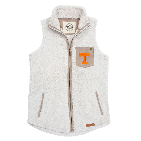 tennessee sherpa vest in ivory