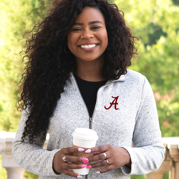 ladies long sleeve alabama gray jacket for fall