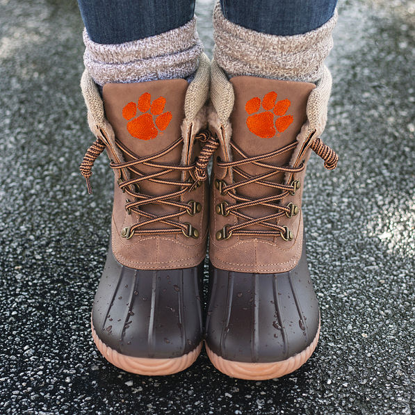 clemson explorer duck boots with duck boot socks