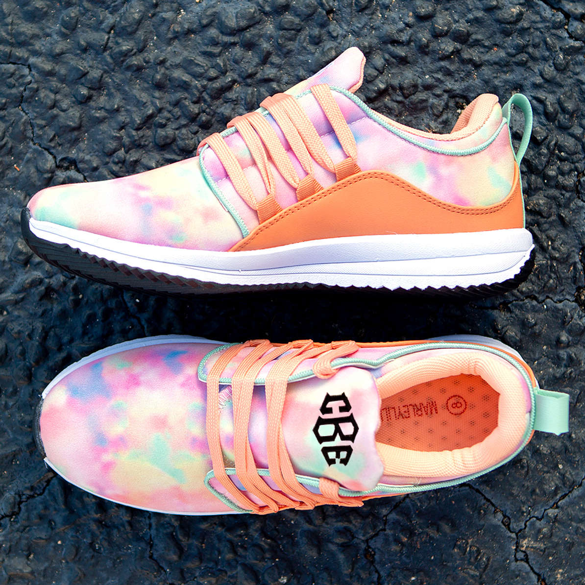 Monogrammed Tie Dye Sneakers Marleylilly