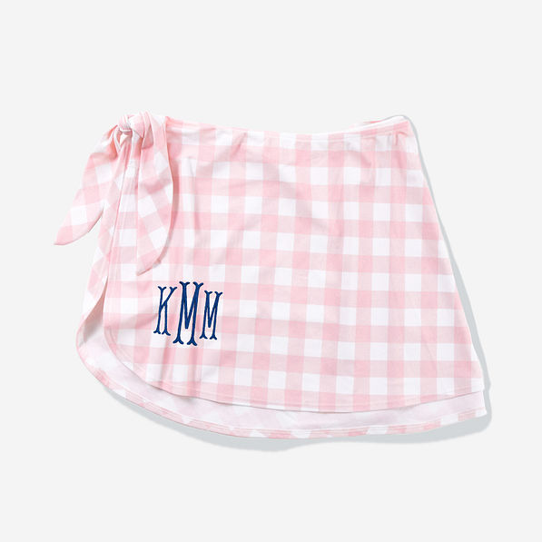 pink gingham sarong