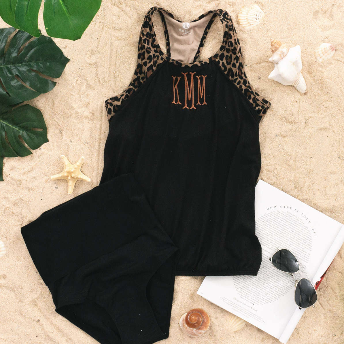 monogrammed swim shirt