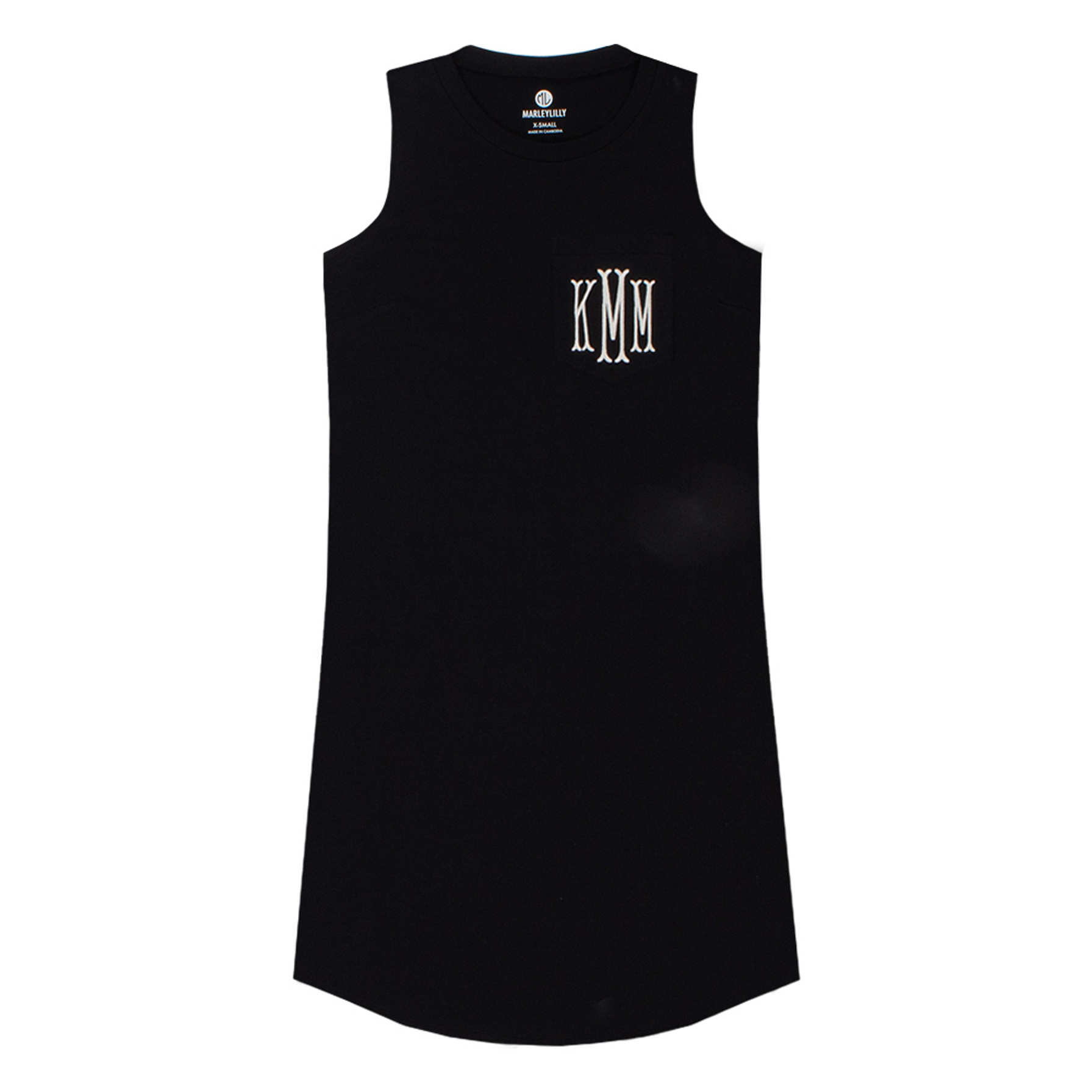 Monogrammed Sleeveless Dress Marleylilly