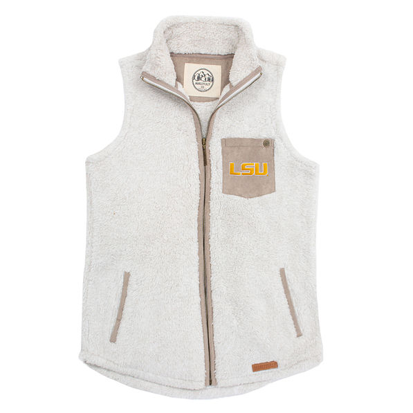 ivory lsu sherpa vest
