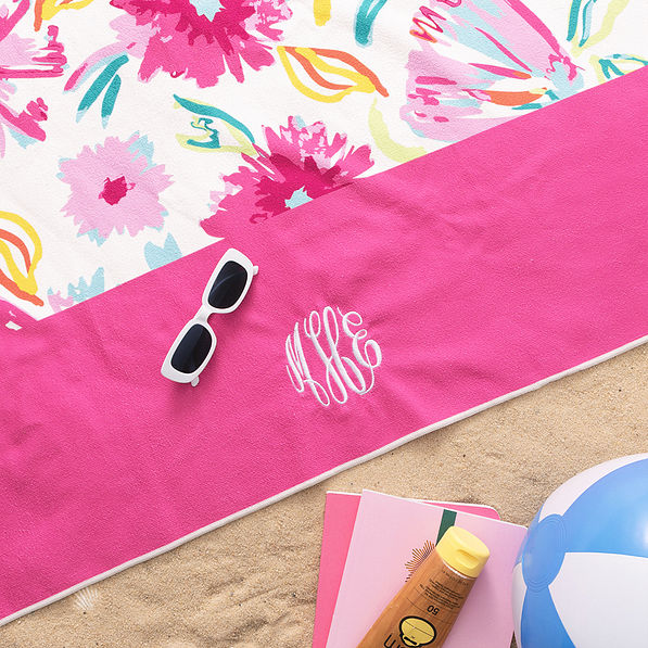 Monogrammed Beach Towel