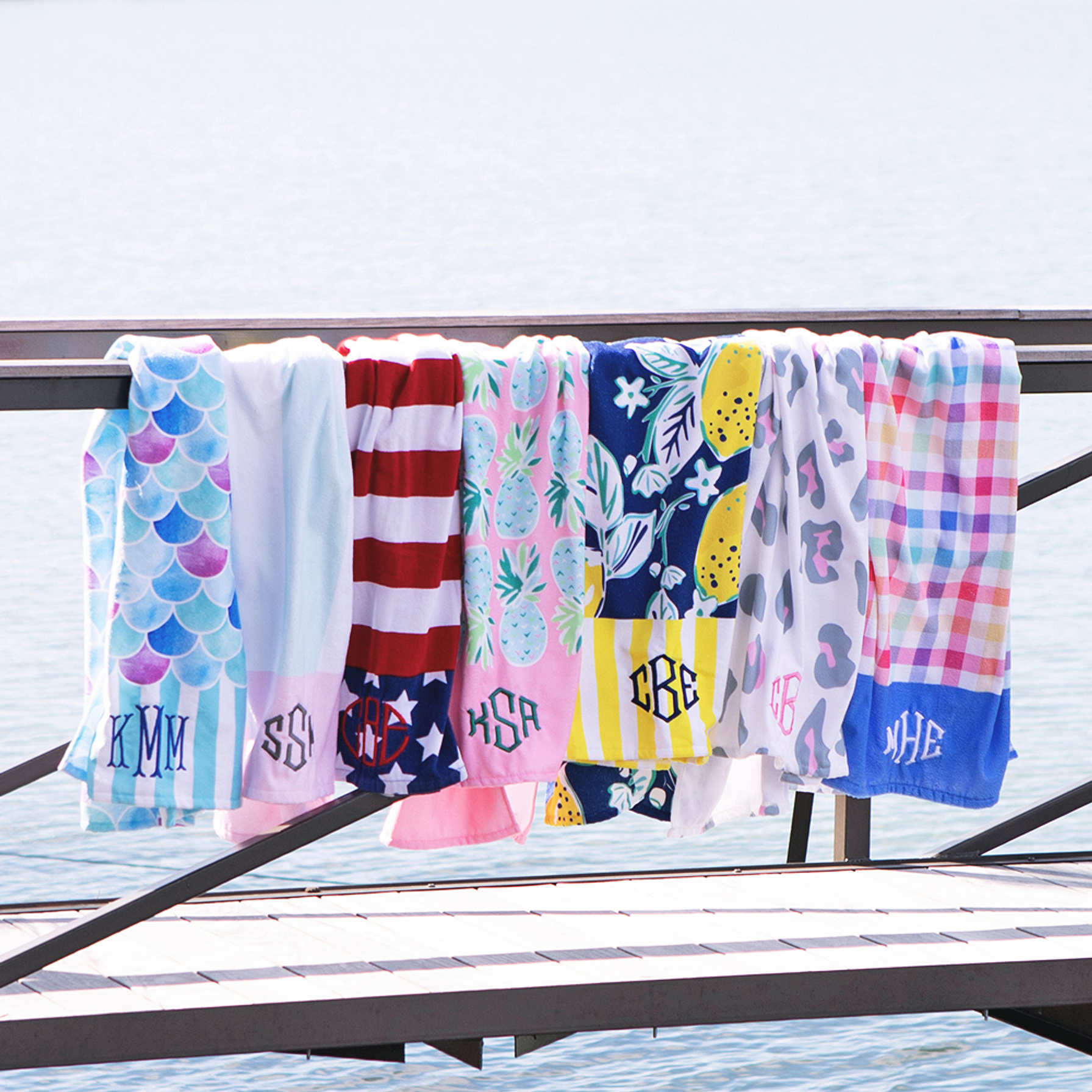 Monogrammed Beach Towels — Personalized Beach Towel 