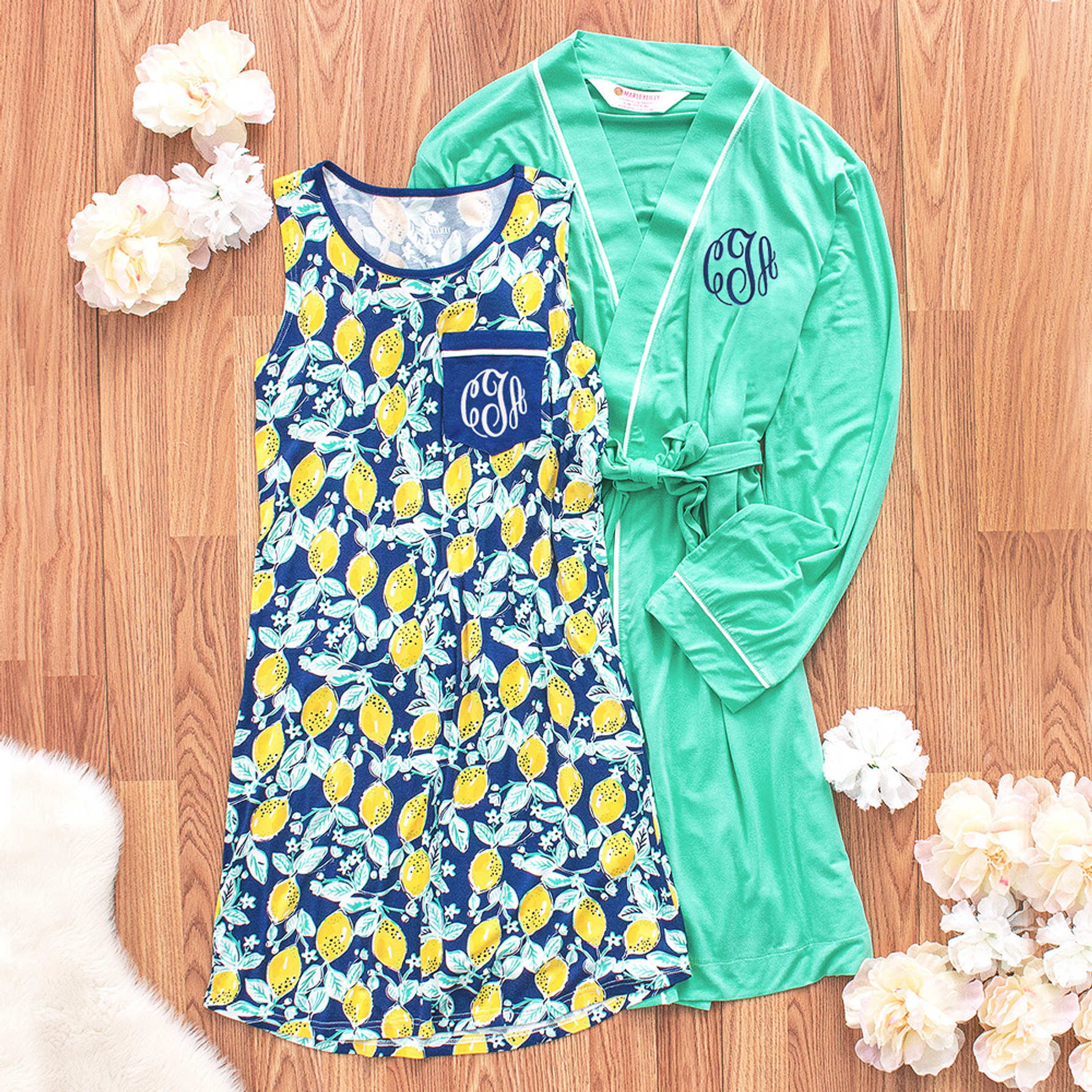 Monogrammed Robes Marleylilly
