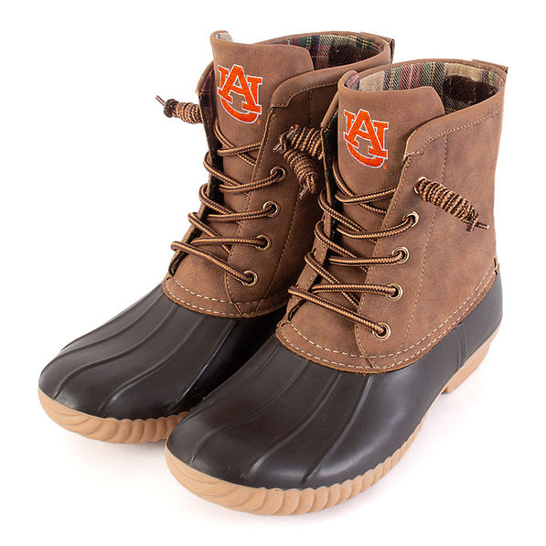 Auburn Logo Duck Boots Marleylilly