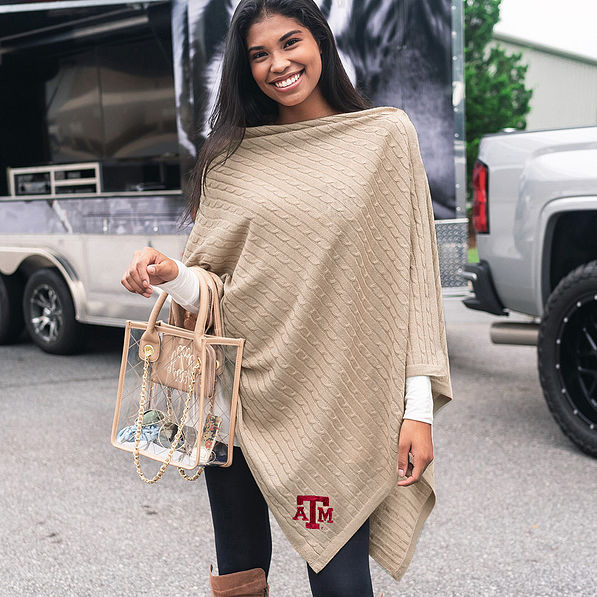 Camel Texas A&M Poncho