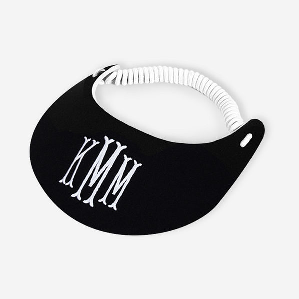 Monogrammed Sun Visor in Black