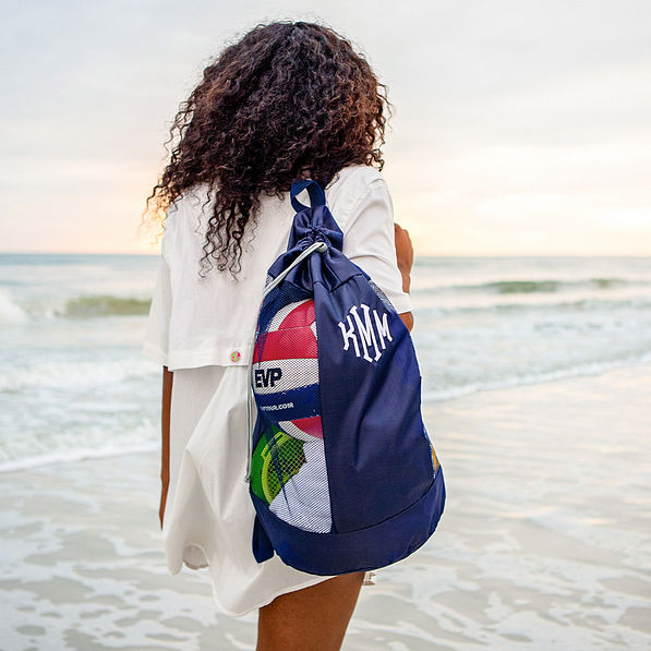 holding beach backpack - navy