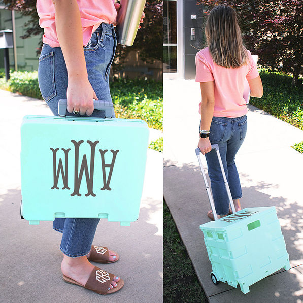 rolling cart collapsed and on wheels