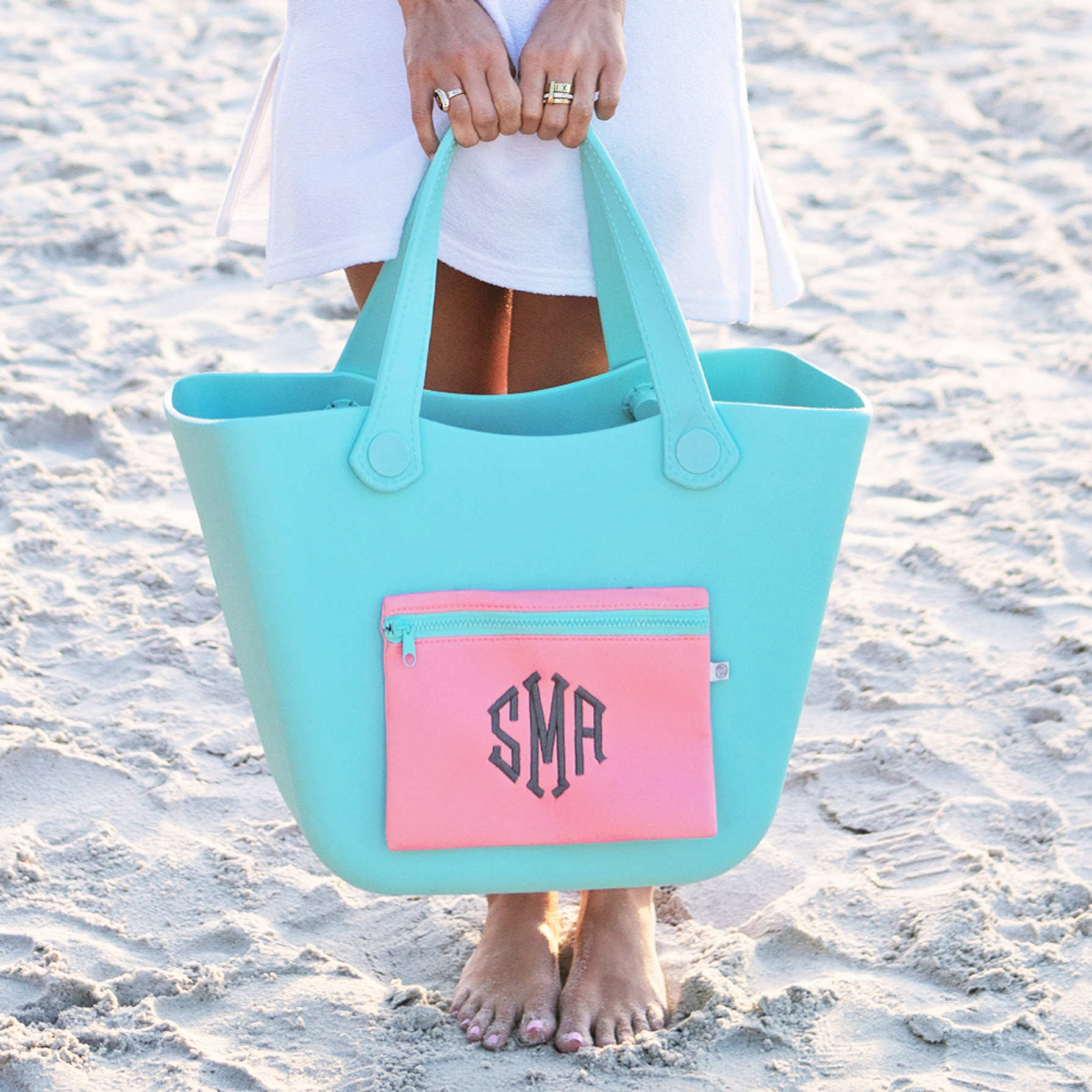 Personalized Waterproof Beach Bag - Marleylilly