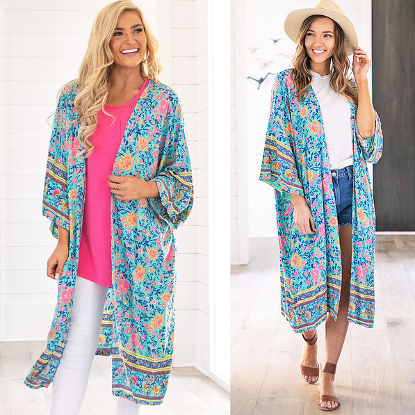 floral duster outfits