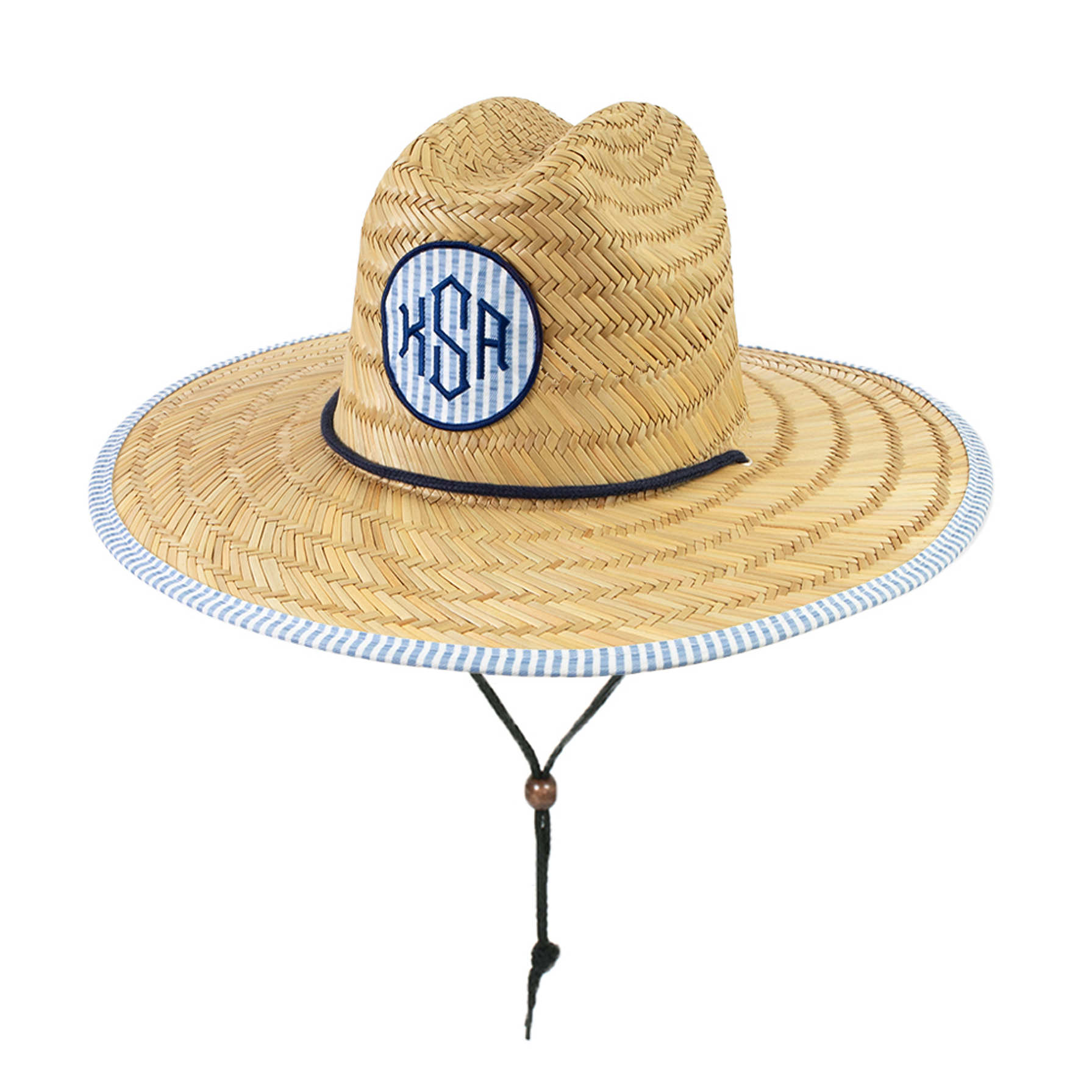 Monogrammed Straw Hat Personalized Straw Hat