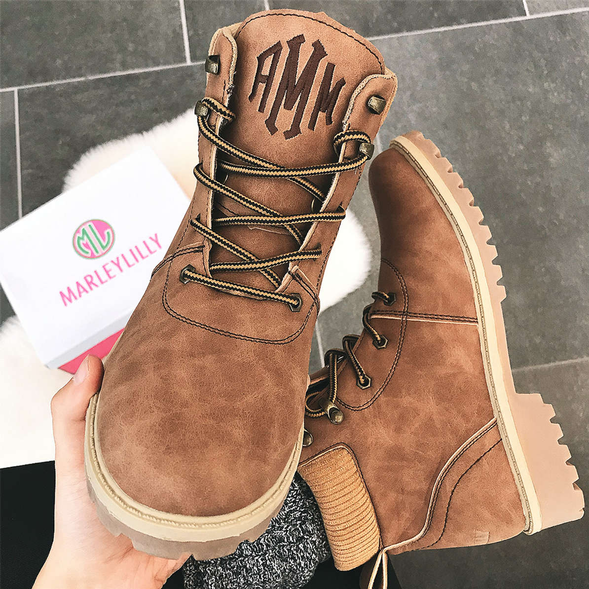 colourful hiking boots