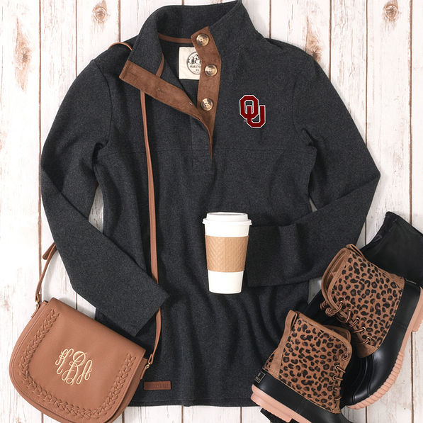 charcoal oklahoma popover flatlay outfit