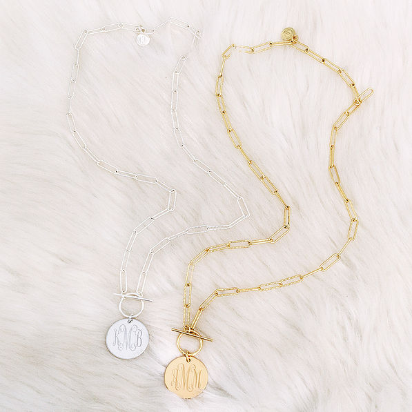 Monogrammed Pendant Necklace