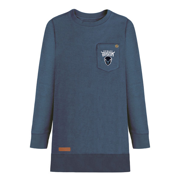 Howard University Corded Sweatshirt in Navy