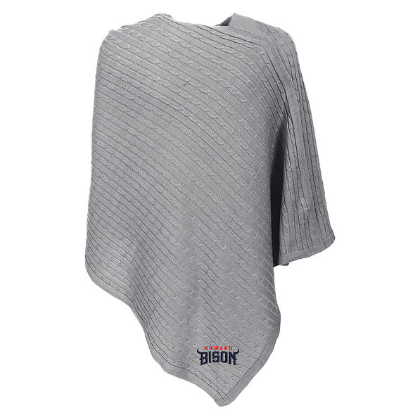 Howard Bison Poncho in Grey