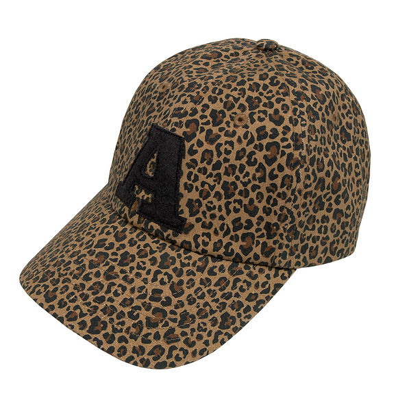 Varsity Initial Leopard Baseball Hat