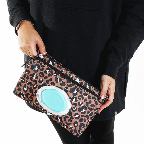 Diaper changing carryall on wrist