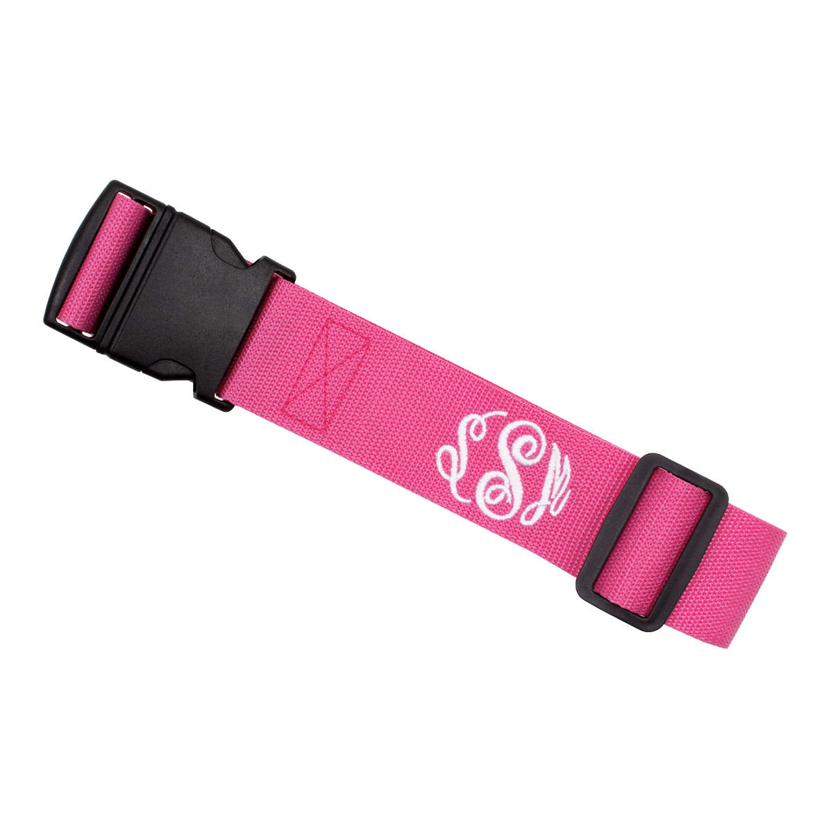 monogrammed luggage straps